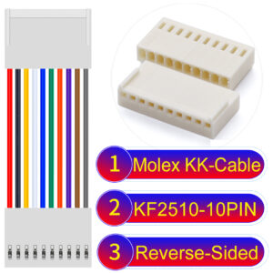 Molex KK-Cable KF2510 10-Pin Reverse-Side-Head PVC Cable