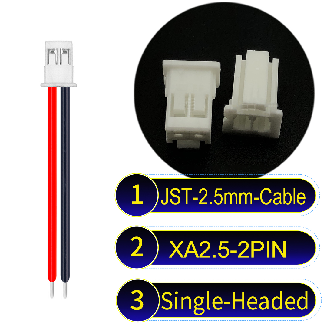 JST 2.5mm XA 2Pin Single-Headed Cable