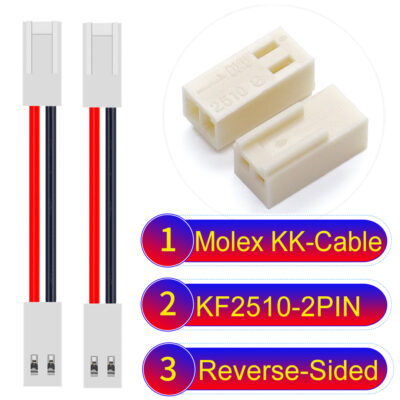 Molex KK-Cable KF2510 2-Pin Reverse-Side-Head PVC Cable