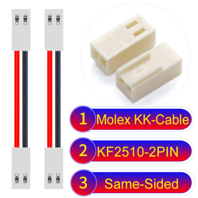 Molex KK-Cable KF2510 2-Pin Same-Side-Head PVC Cable