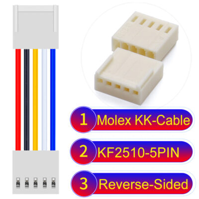 Molex KK-Cable KF2510 5-Pin Reverse-Side-Head PVC Cable
