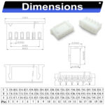 JST XHR2.5 2.5mm male housing 2P 3P 4P 5P 6P 7P 8P 9P 10P 12P