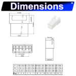 JST XHR2.5 2.5mm Female housing 2P 3P 4P 5P 6P 7P 8P 9P 10P 12P